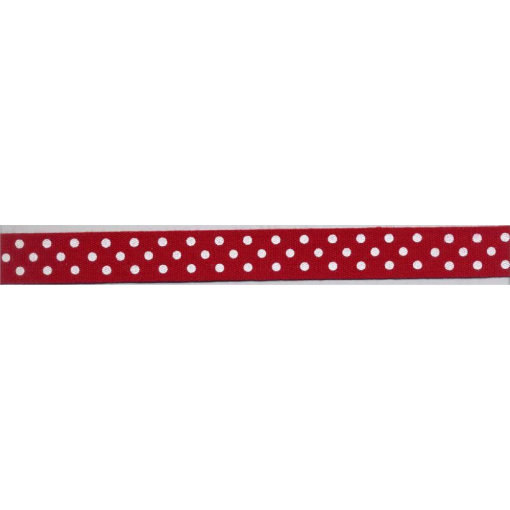 Red Ribbon with White Dots